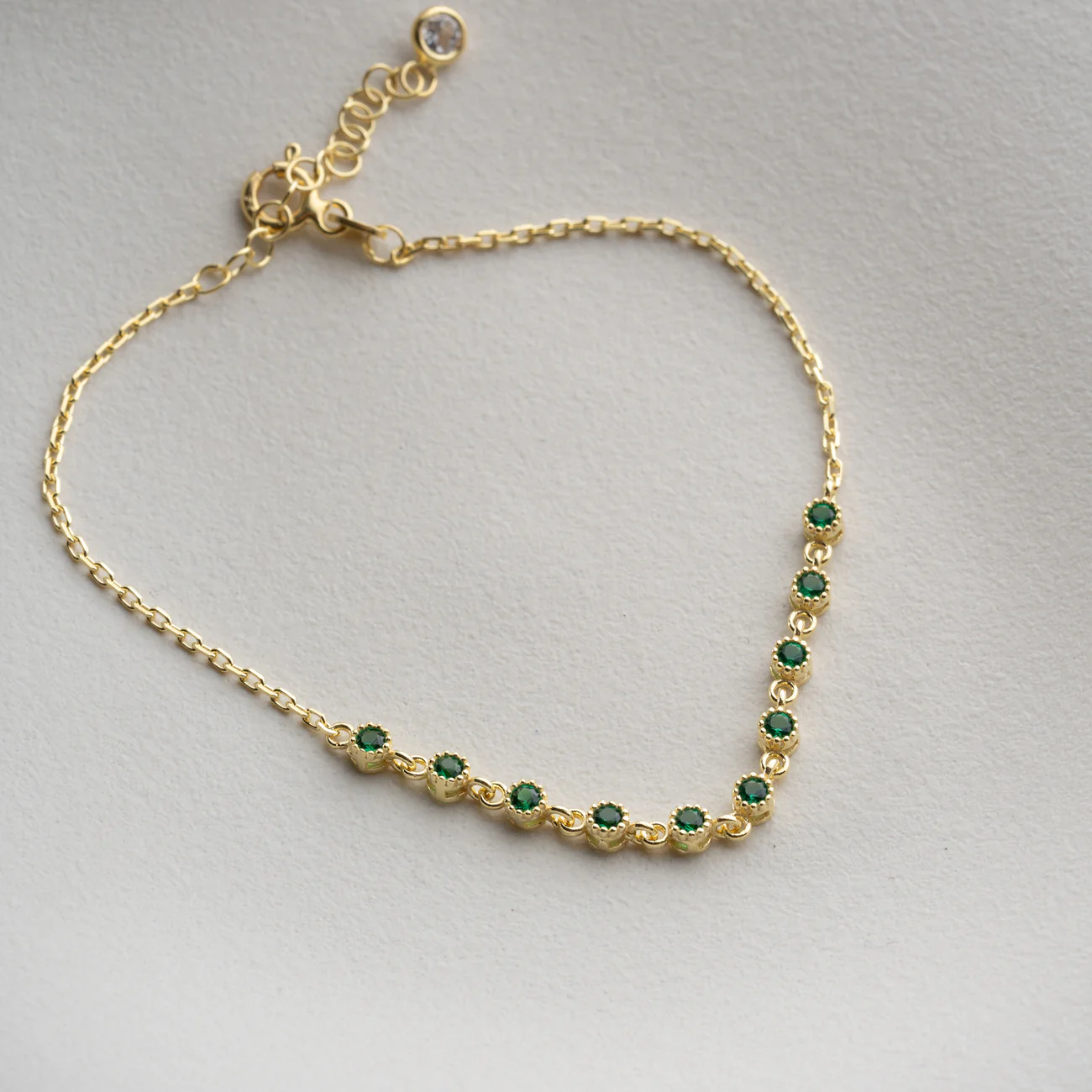 Multi Zirkonia Green Armband