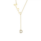 Namenskette Y mit Zirkonia Buchstabe