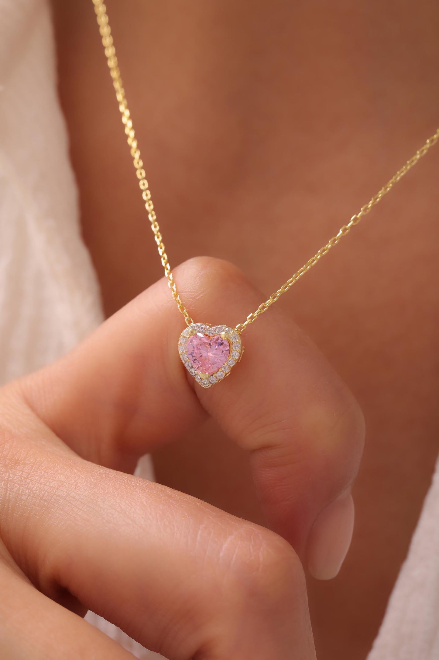 Rosélia Heart Halskette