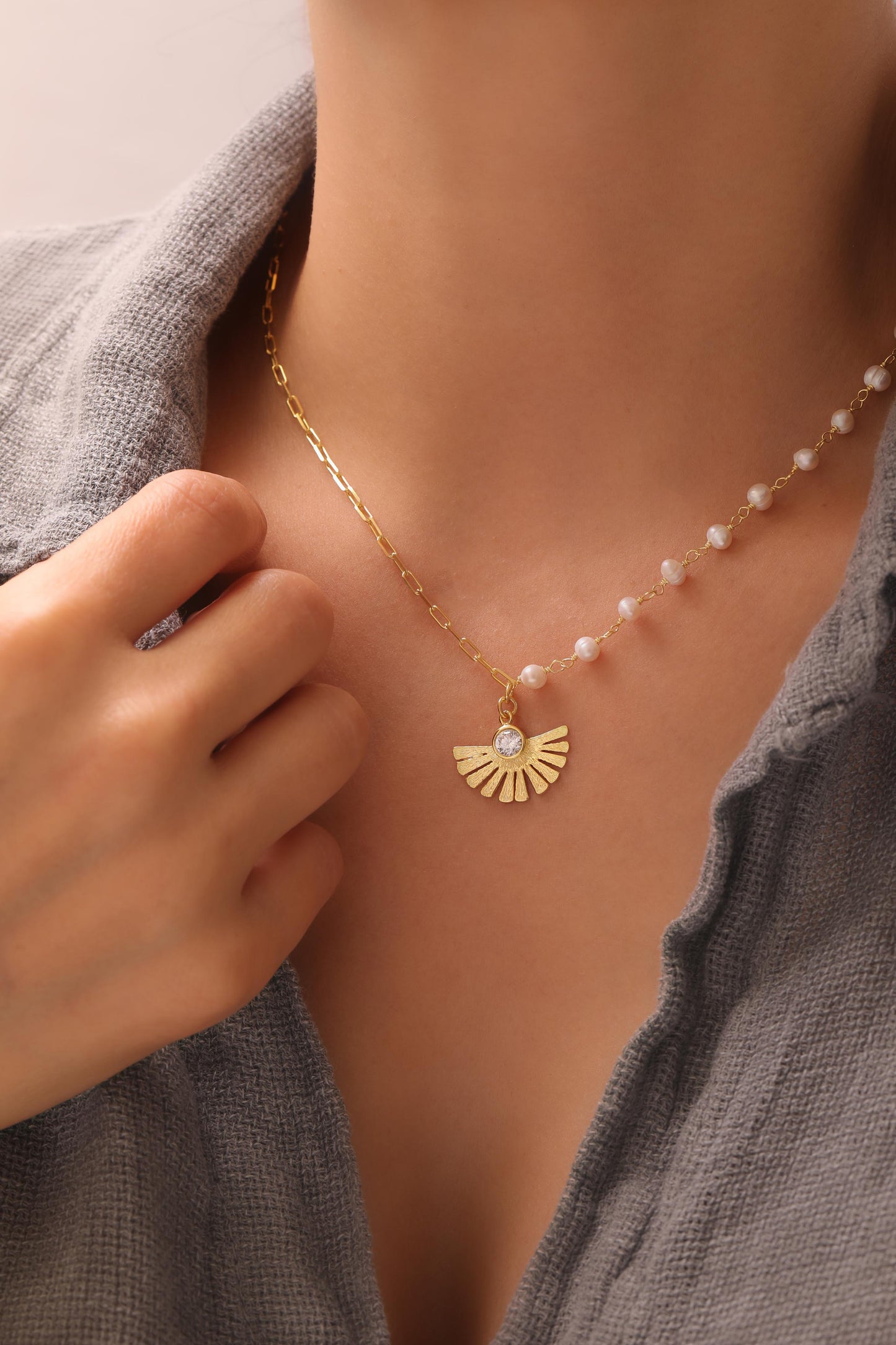 Sunrise Pearl Halskette
