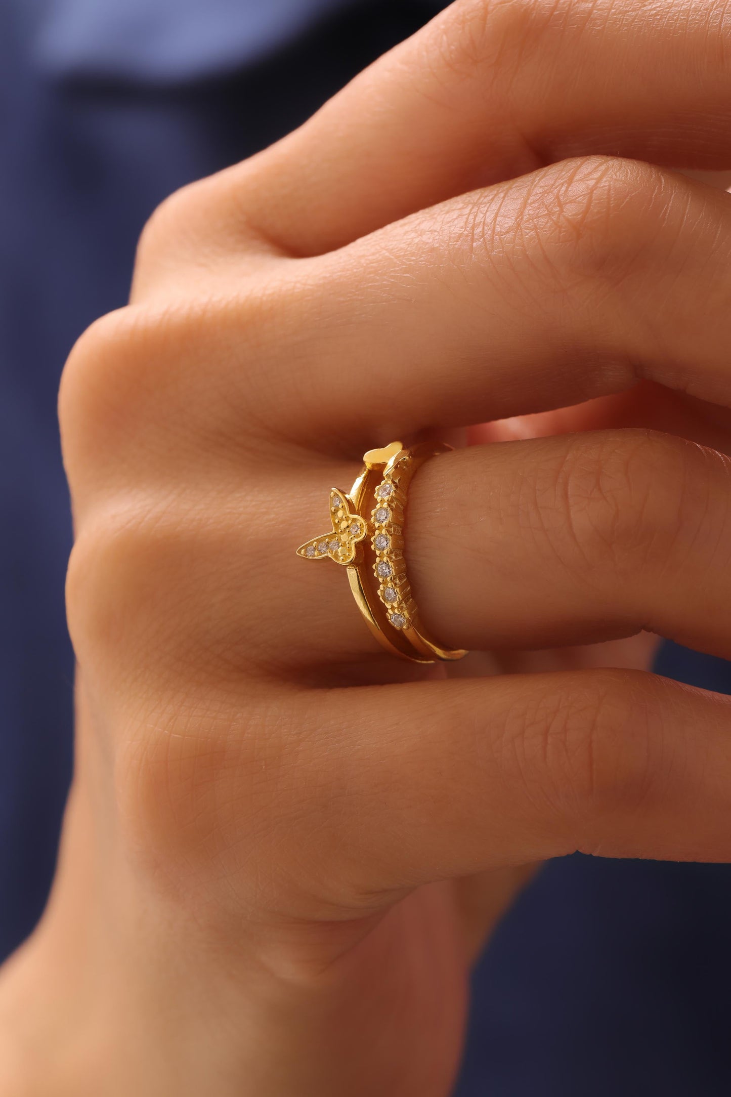 Butterfly Zirkonia Ring