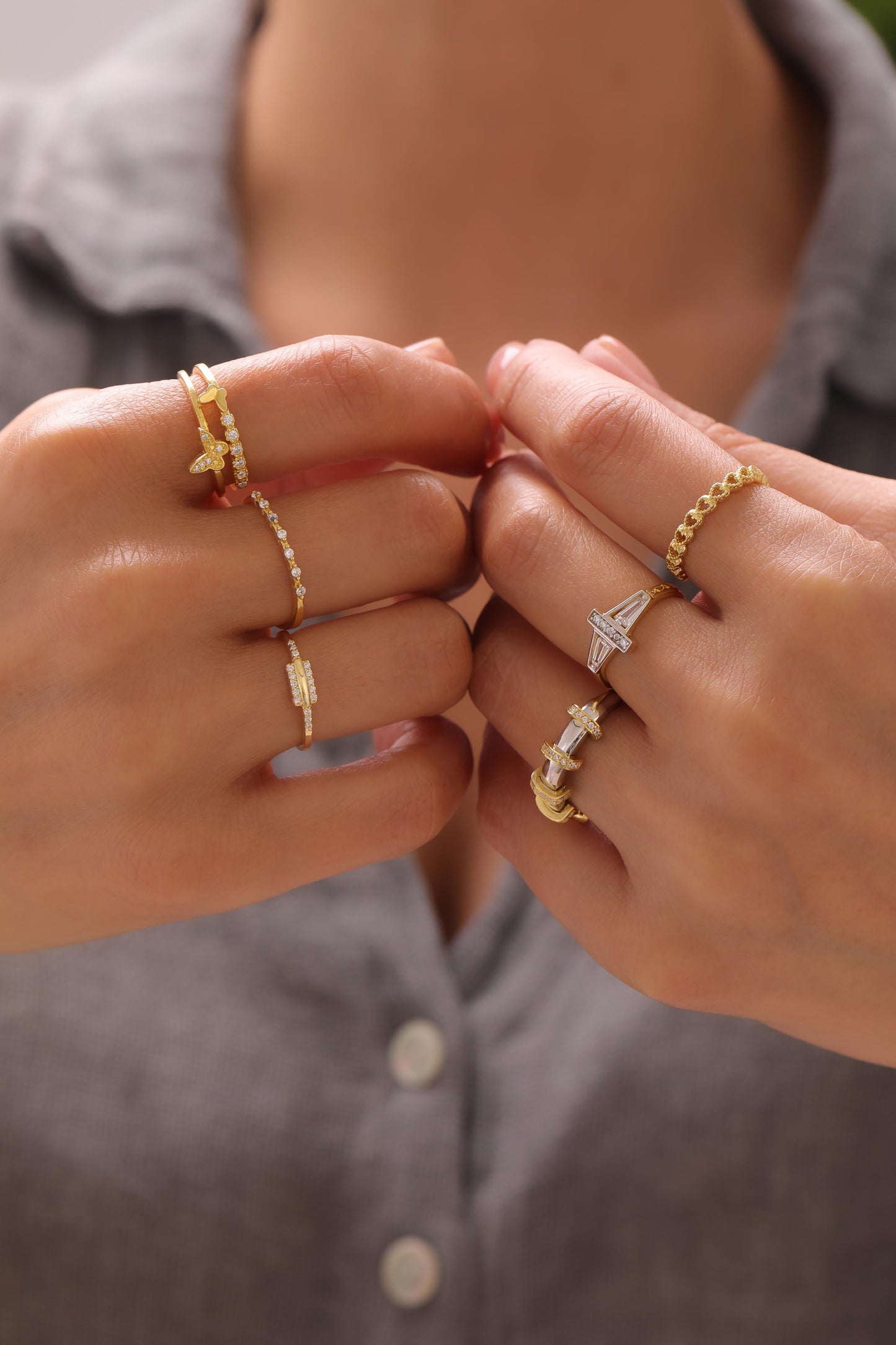 Butterfly Zirkonia Ring