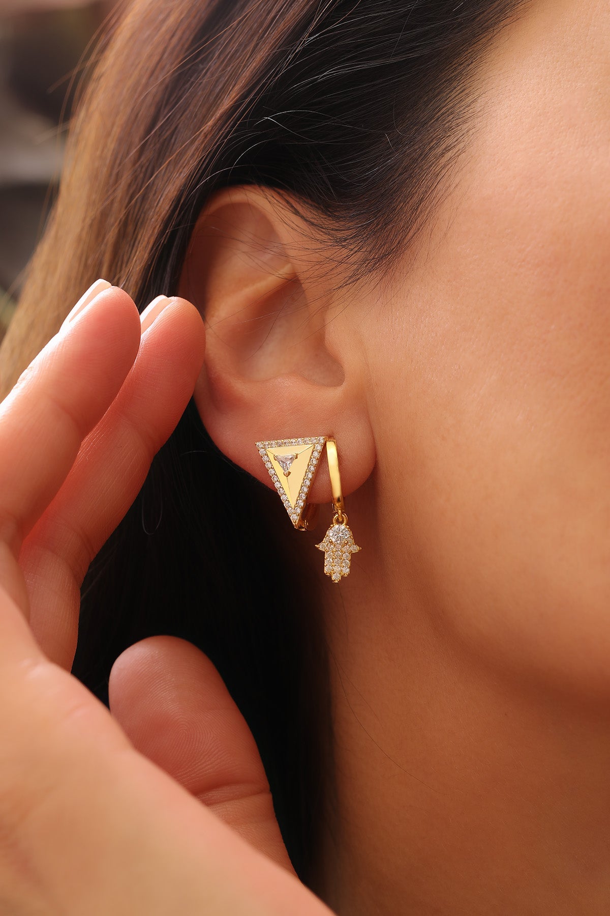 Aurora Dreieck Ohrringe