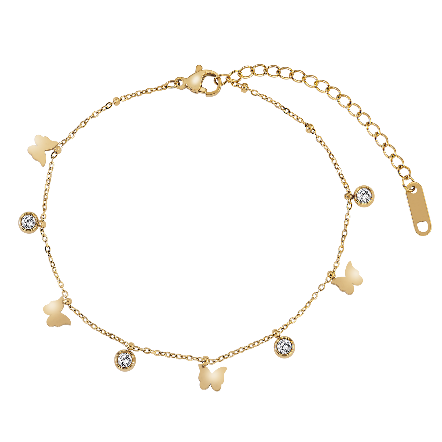 Shiny Butterfly Zirkonia Armband