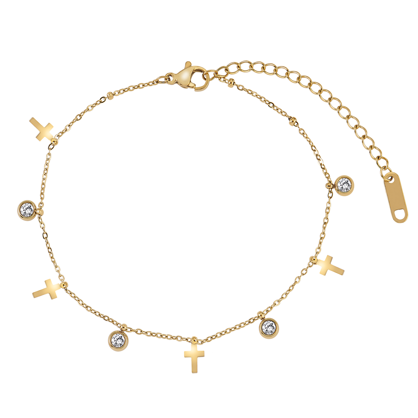 Shiny Cross Zirkonia Armband