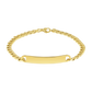 Golden ID-Armband- Dünn