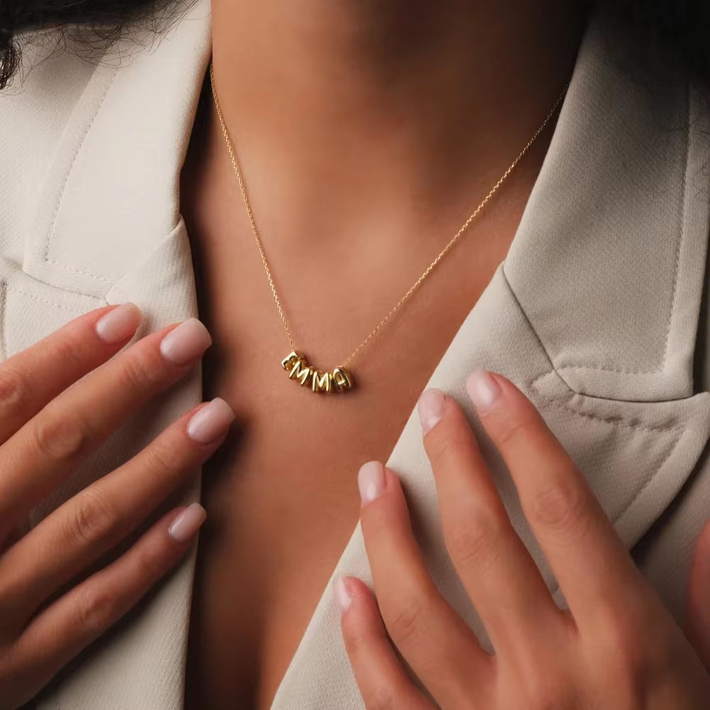 Bubble Letter Halskette